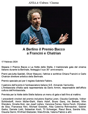 CLICCA PER INGRANDIRE - Articolo di Ansa del 16-02-2024