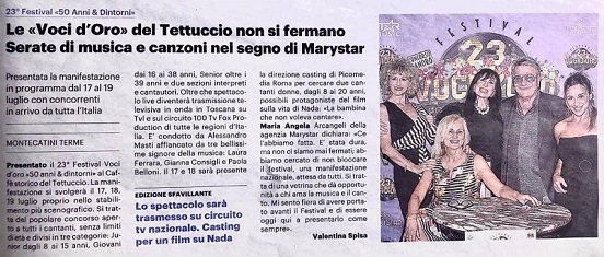 La Nazione - articolo del 15/07/2020